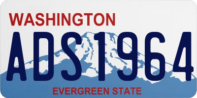 WA license plate ADS1964