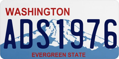 WA license plate ADS1976