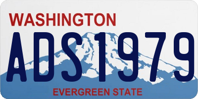 WA license plate ADS1979