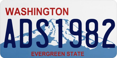 WA license plate ADS1982