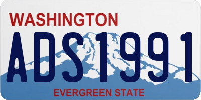 WA license plate ADS1991