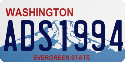 WA license plate ADS1994