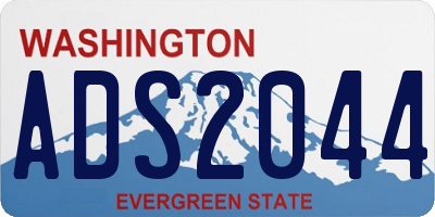 WA license plate ADS2044