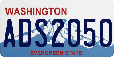WA license plate ADS2050