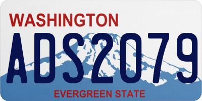 WA license plate ADS2079