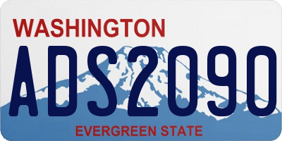 WA license plate ADS2090