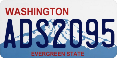 WA license plate ADS2095
