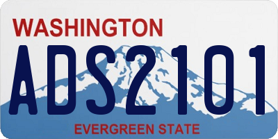 WA license plate ADS2101