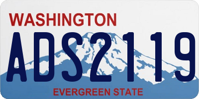 WA license plate ADS2119