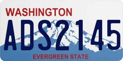 WA license plate ADS2145