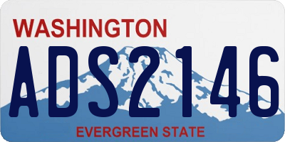 WA license plate ADS2146