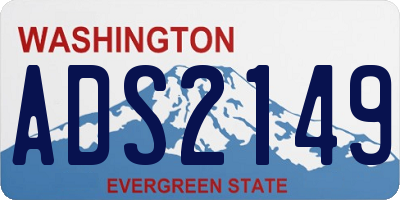 WA license plate ADS2149