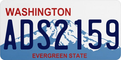WA license plate ADS2159