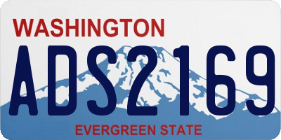 WA license plate ADS2169