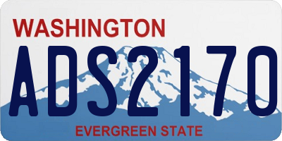 WA license plate ADS2170