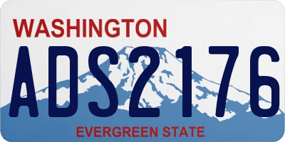 WA license plate ADS2176