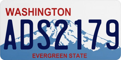 WA license plate ADS2179