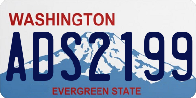 WA license plate ADS2199