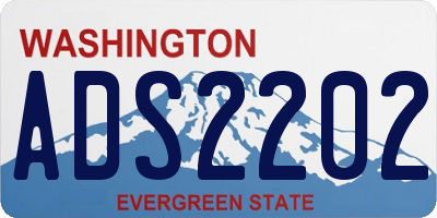 WA license plate ADS2202
