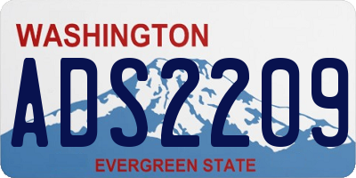 WA license plate ADS2209