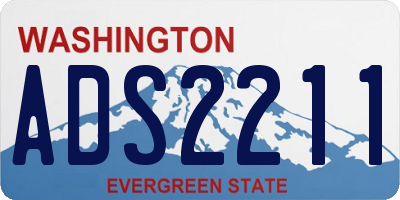 WA license plate ADS2211