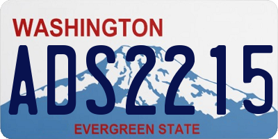 WA license plate ADS2215