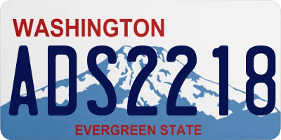 WA license plate ADS2218