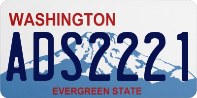 WA license plate ADS2221