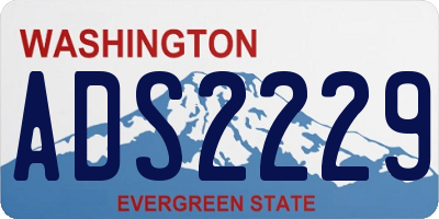 WA license plate ADS2229