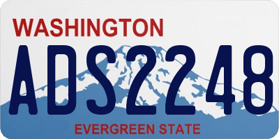 WA license plate ADS2248