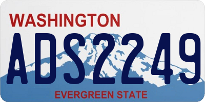 WA license plate ADS2249