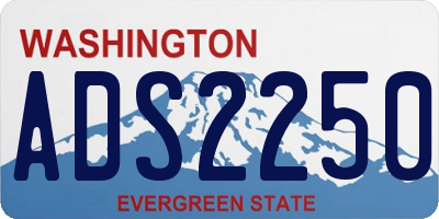 WA license plate ADS2250