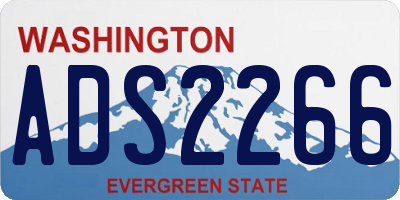 WA license plate ADS2266