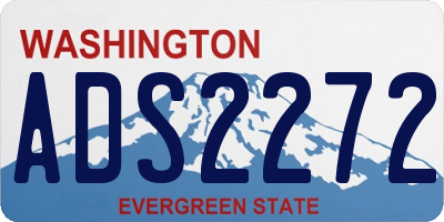WA license plate ADS2272
