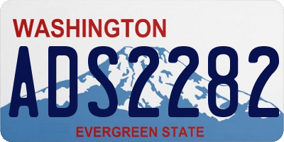 WA license plate ADS2282