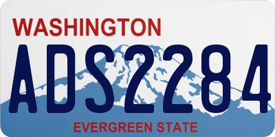 WA license plate ADS2284