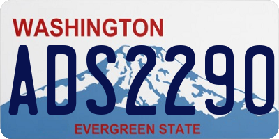 WA license plate ADS2290