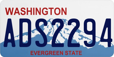 WA license plate ADS2294