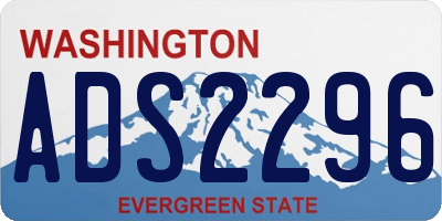 WA license plate ADS2296