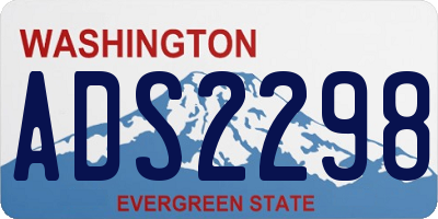 WA license plate ADS2298
