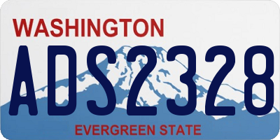 WA license plate ADS2328