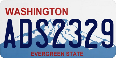 WA license plate ADS2329