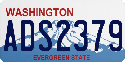 WA license plate ADS2379