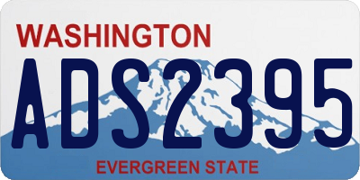 WA license plate ADS2395