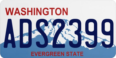 WA license plate ADS2399
