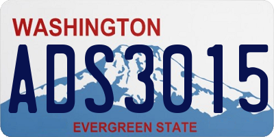 WA license plate ADS3015