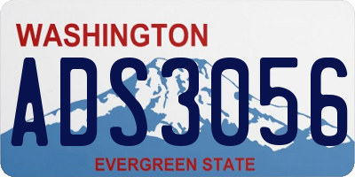 WA license plate ADS3056
