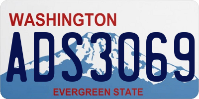 WA license plate ADS3069
