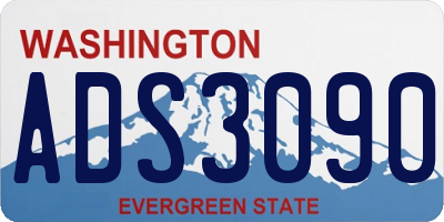 WA license plate ADS3090