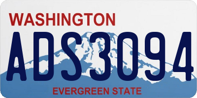 WA license plate ADS3094
